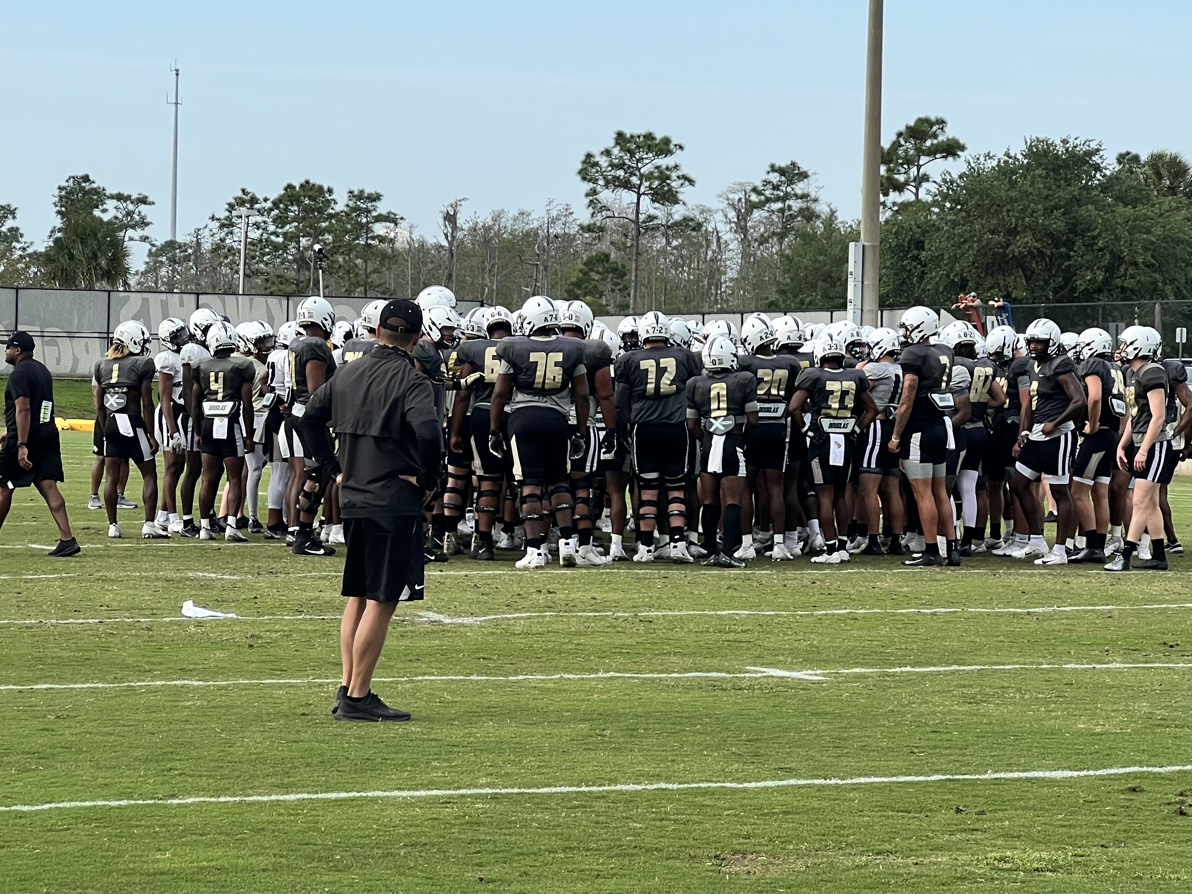 UCF Football Practice Photographs and Videos from Thursday, March 31