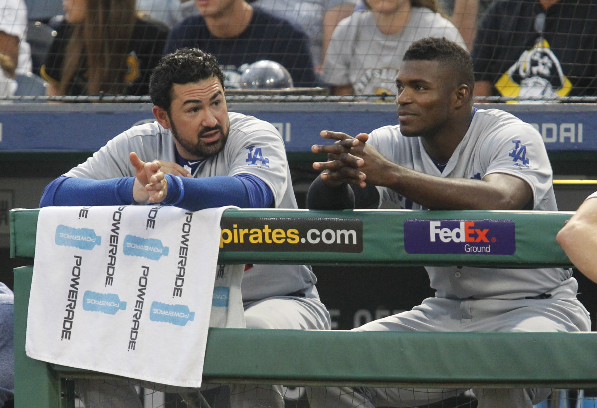 Nick Swisher representing Yankees in Home Run Derby X