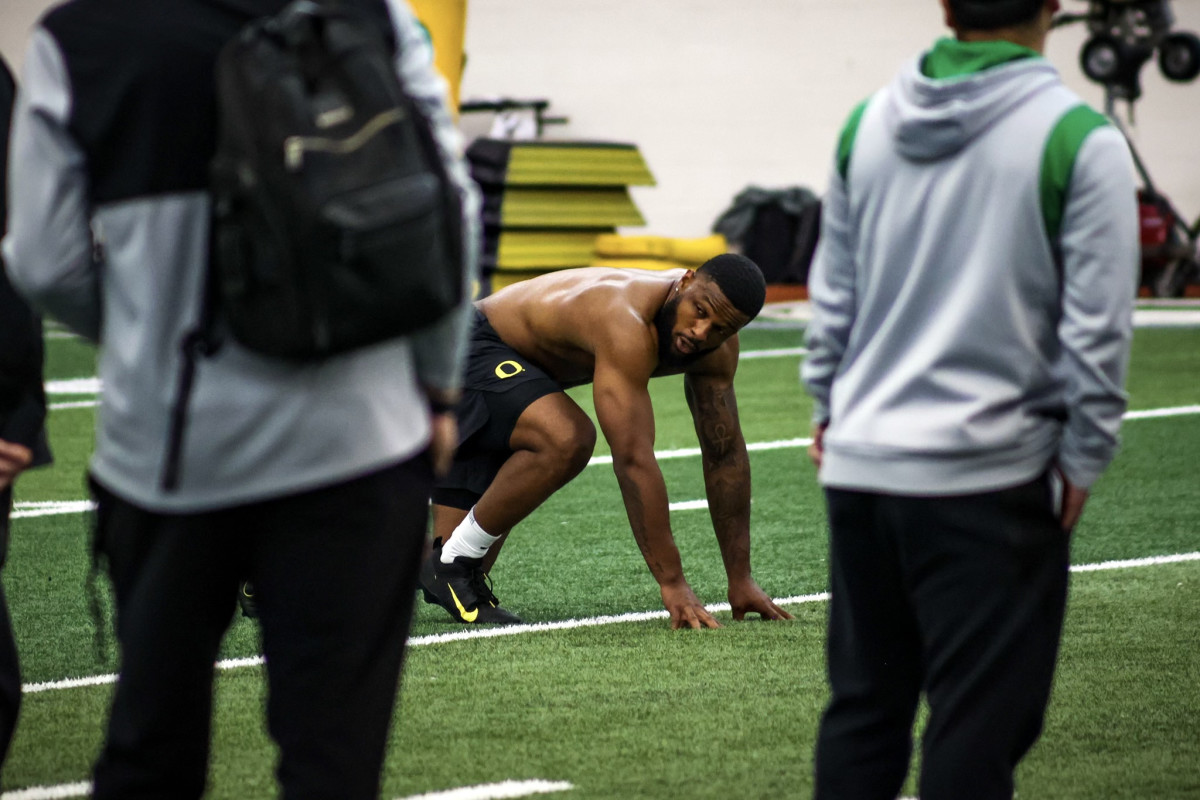 Kayvon Thibodeaux Oregon Pro Day