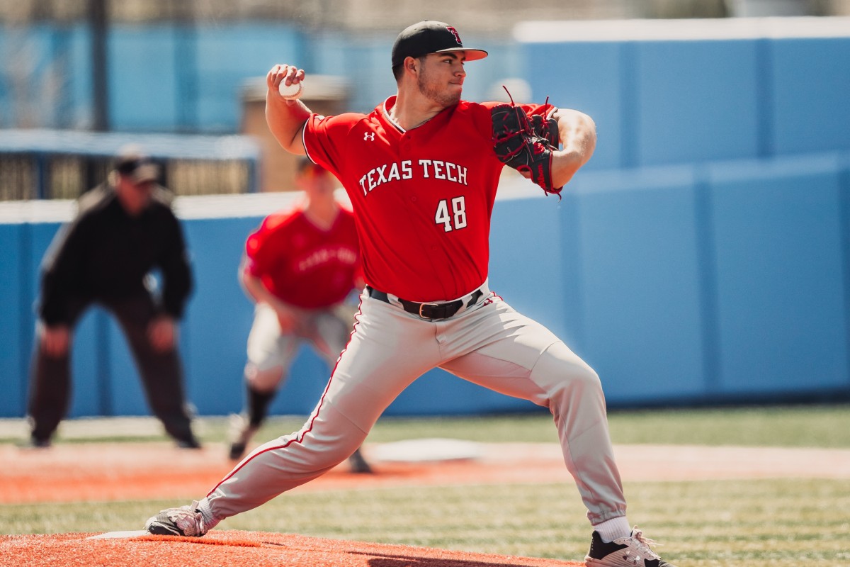 Texas Tech baseball versus Kansas on April 2, 2022