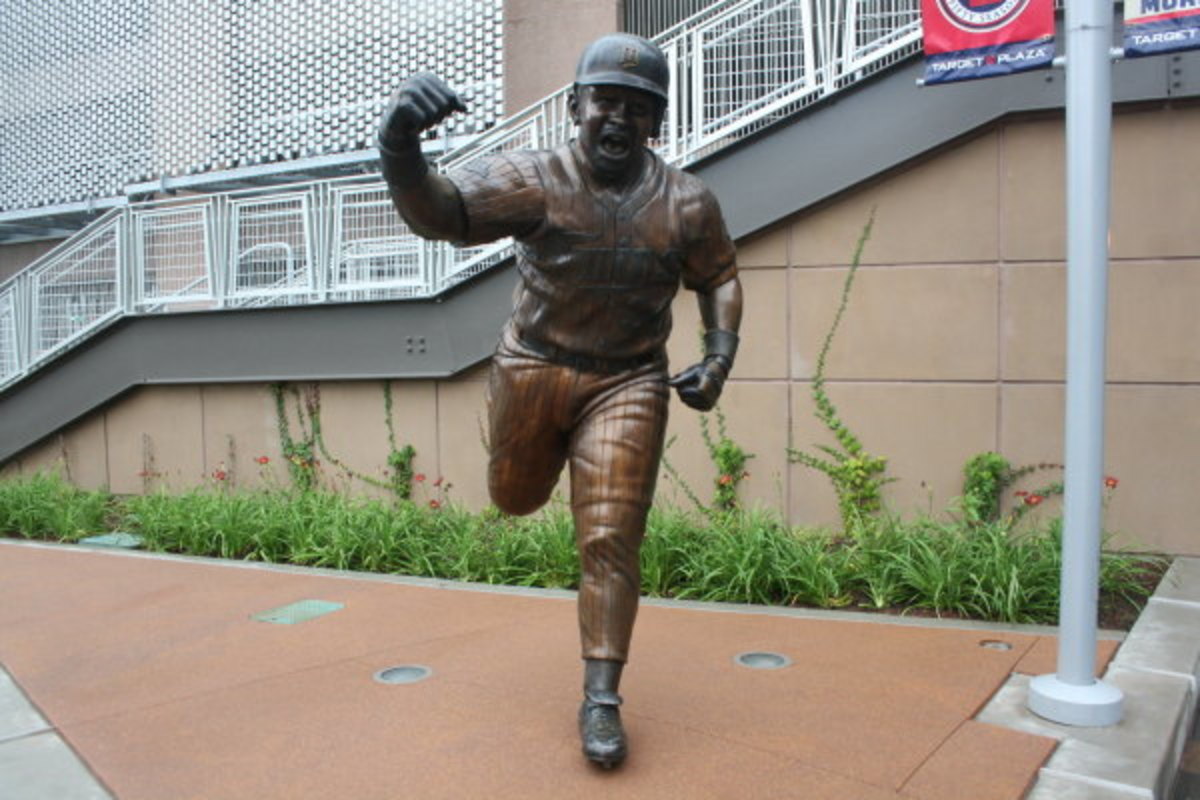 Harmon Killebrew Statue and Target Field Framed Print