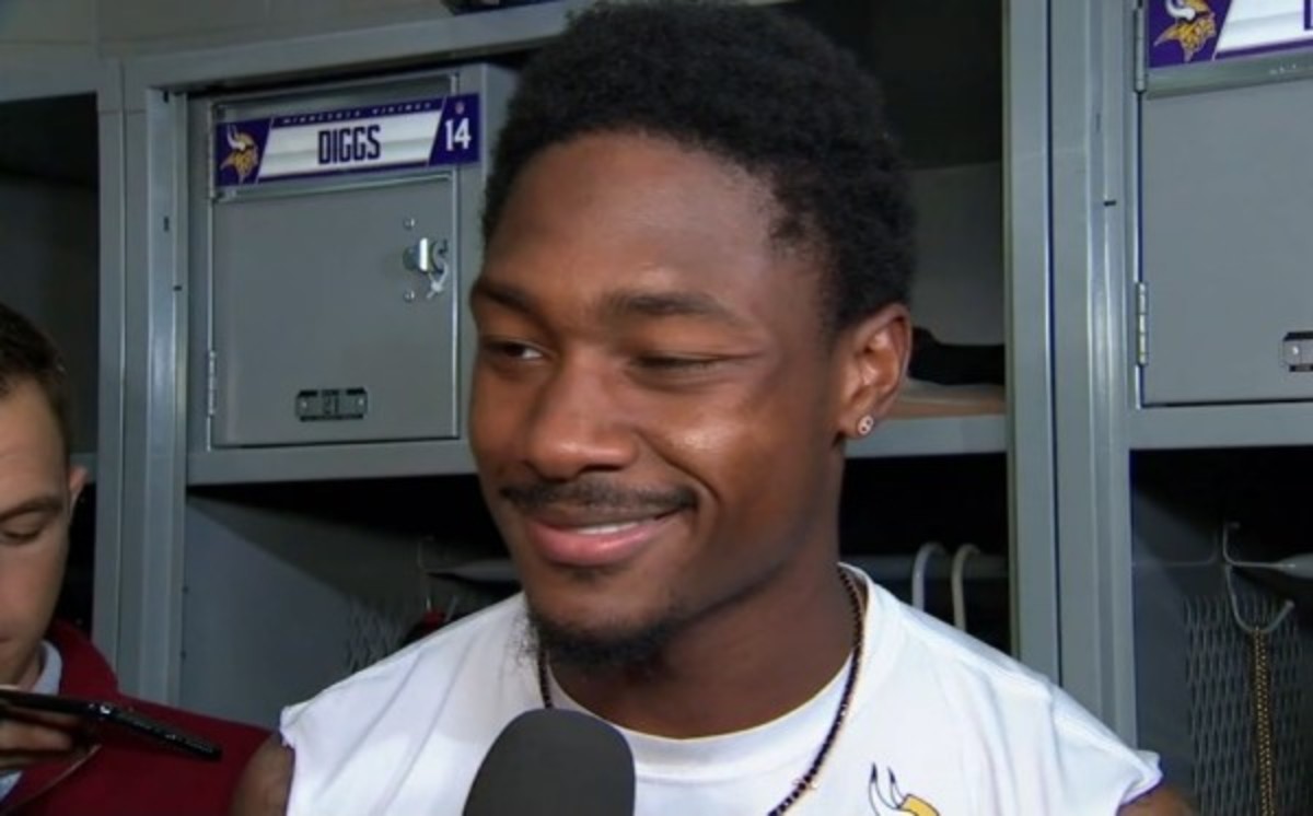 Diggs flashed a wink in October after being asked about his status in Minnesota. 