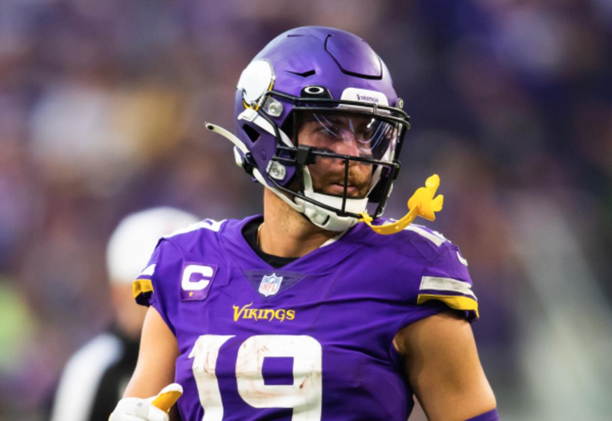 Girls Youth Adam Thielen Purple Minnesota Vikings Sonic Heart