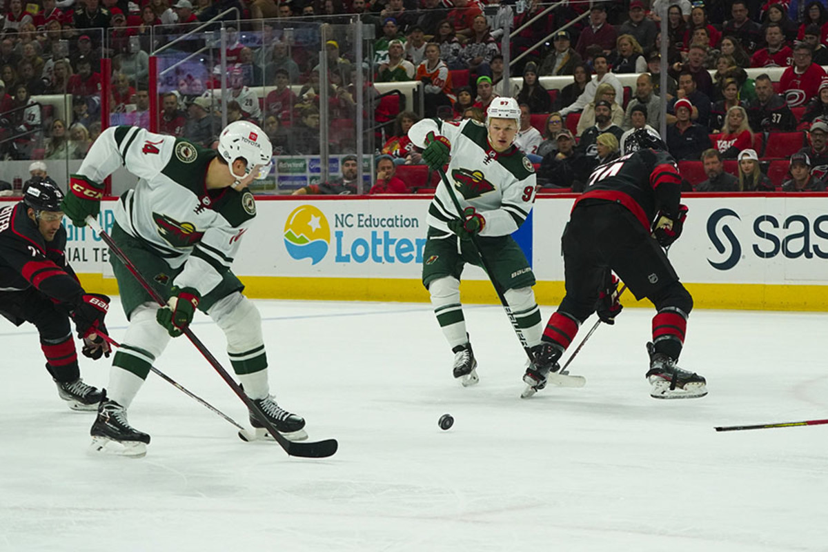 Kaprizov Sets Points Record, Wild Earn Win Over Hurricanes - Sports ...