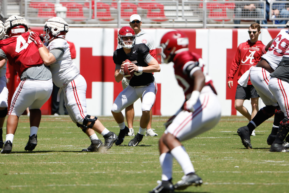 Ty Simpson, Alabama scrimmage 4/9/22