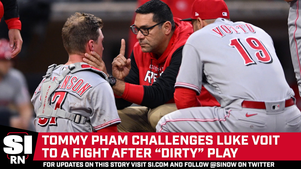 Reds' Tommy Pham Says He'd Fight Padres' Luke Voit Over Home Plate  Collision – NBC 7 San Diego