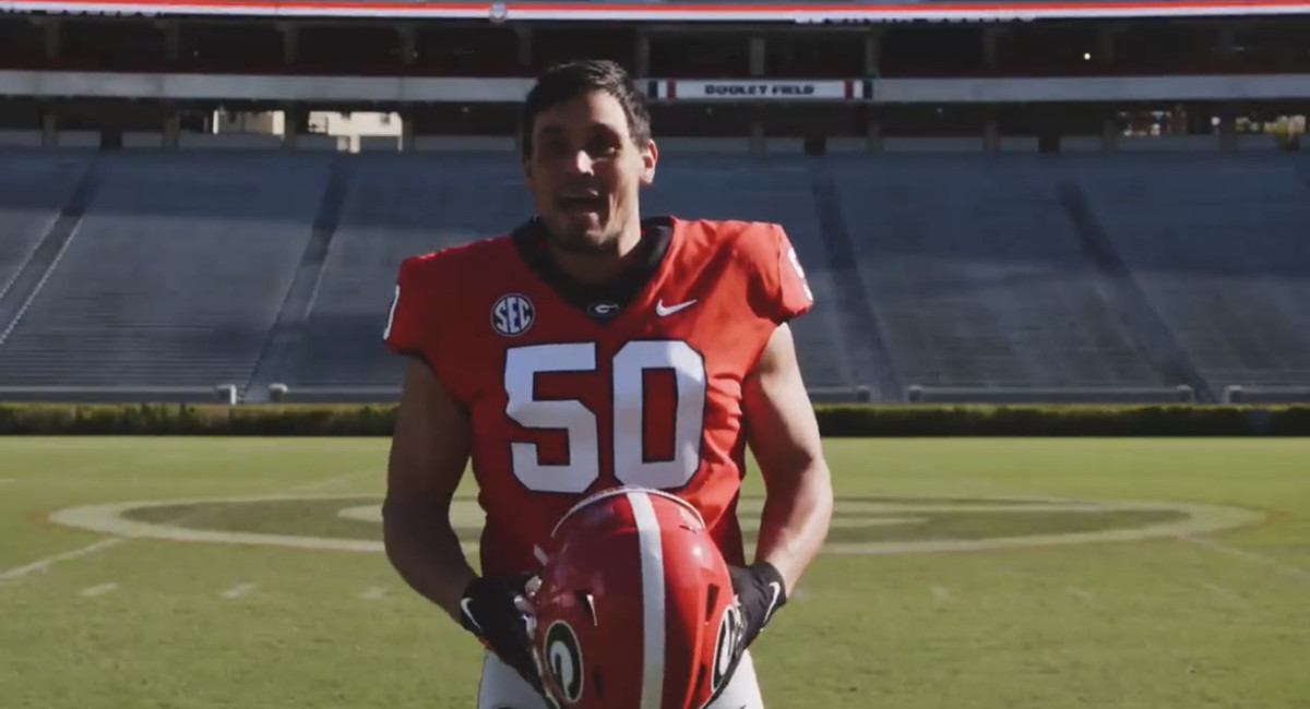WATCH: Georgia Reveals Block Numbered Jersey with David Pollack