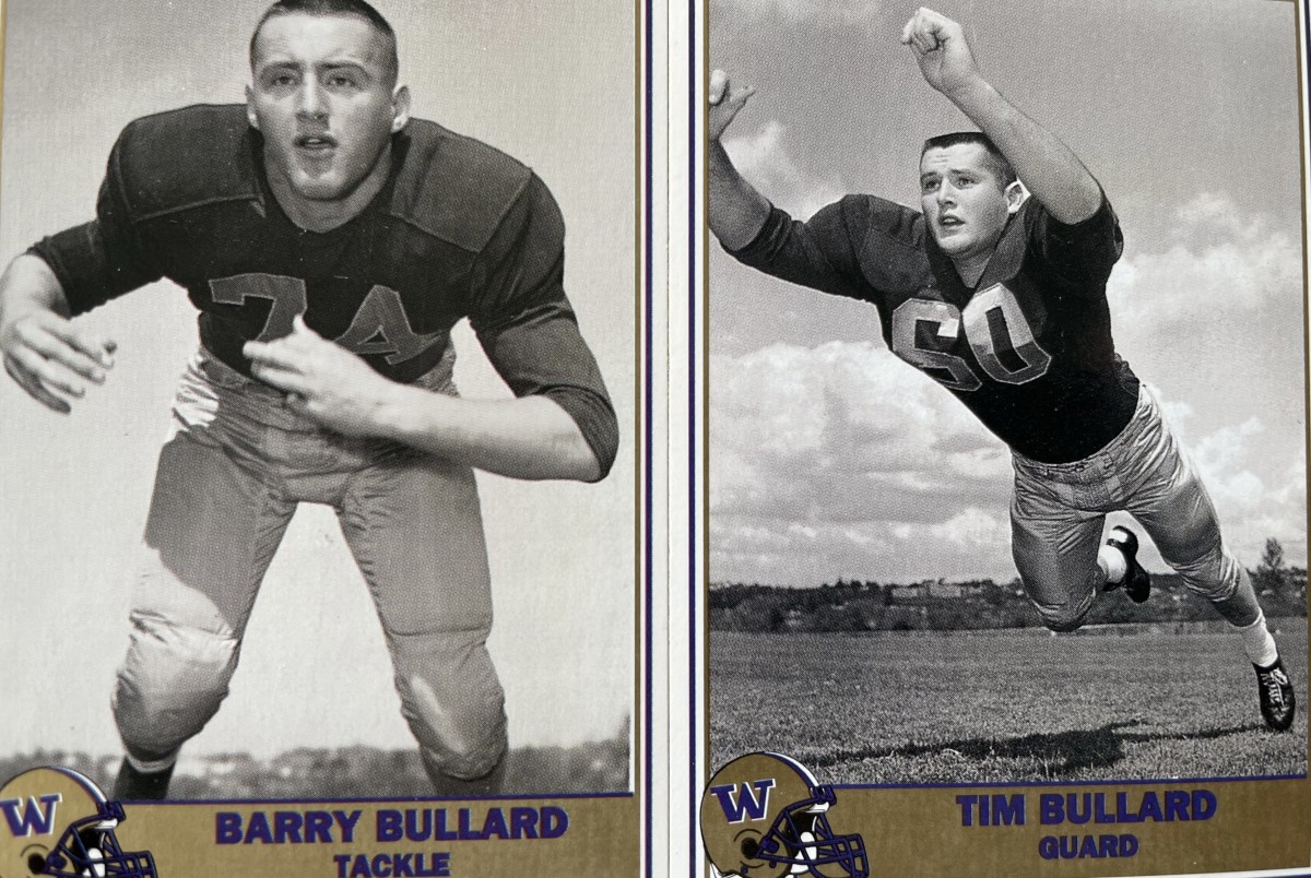 Brothers Barry and Tim Bullard were 1960s Husky linemen.