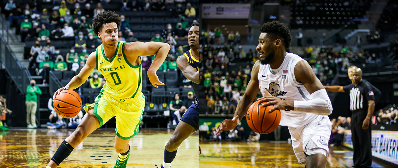 Oregon Ducks Men's Basketball Guard Will Richardson, Forward Quincy ...