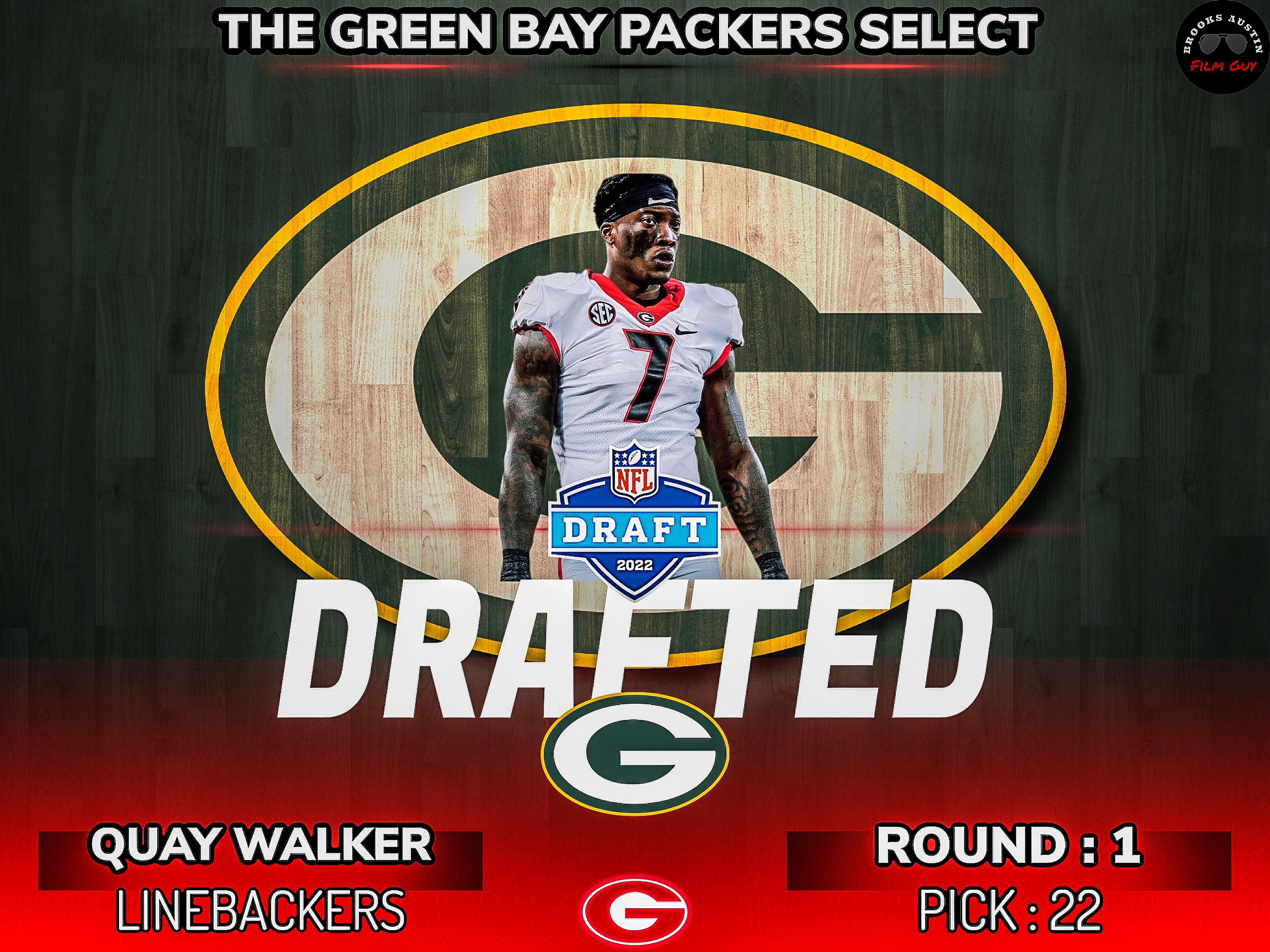 Packers select linebacker Quay Walker with the 22nd overall pick