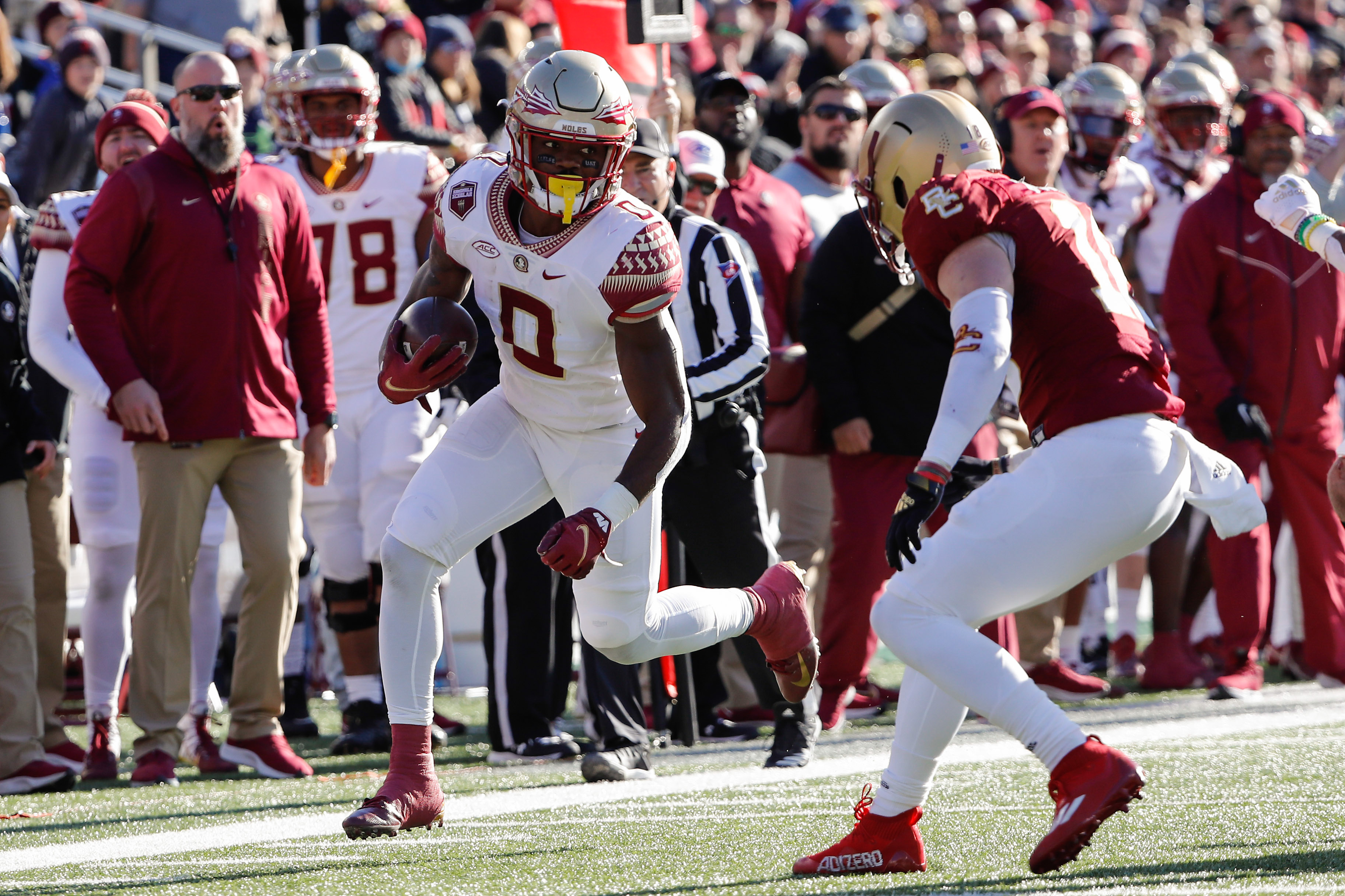 BSN COLLEGE FOOTBALL: FORMER ROCKLEDGE & FSU STANDOUT JASHAUN CORBIN SHINES  IN EAST-WEST GAME: Former Rockledge Raider and Florida State running  back, By Brevard Sports Network