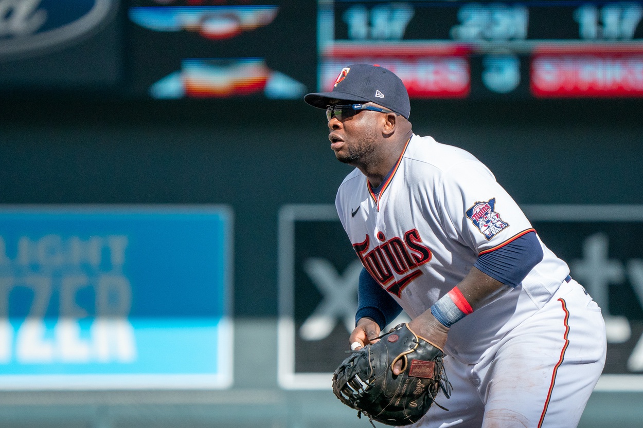 Tired of his helmet falling off, Twins' Miguel Sano cuts his hair