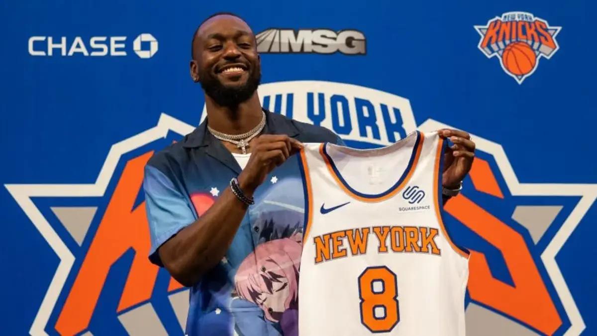 Kemba Walker New York Knicks Custom Basketball Style Jersey JSA