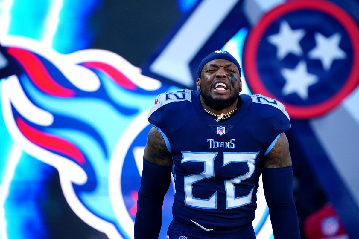 Tennessee Titans: Derrick Henry 2022 Blue Jersey - Officially