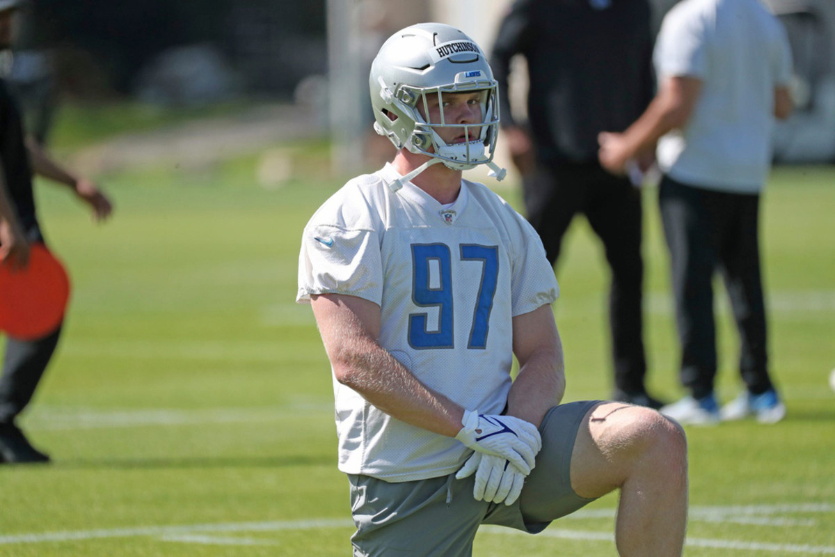 Lions defensive end Aidan Hutchinson ready to put the 'rah-rah' of draft  talk behind him and get to work