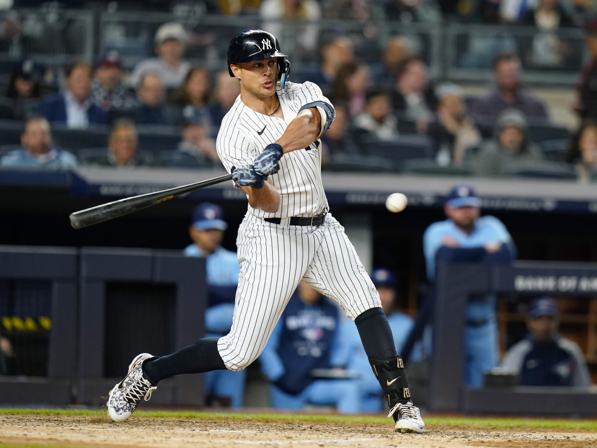 Giancarlo Stanton New York Yankees Game Used Worn Jersey 2021 6 Home Runs  MLB