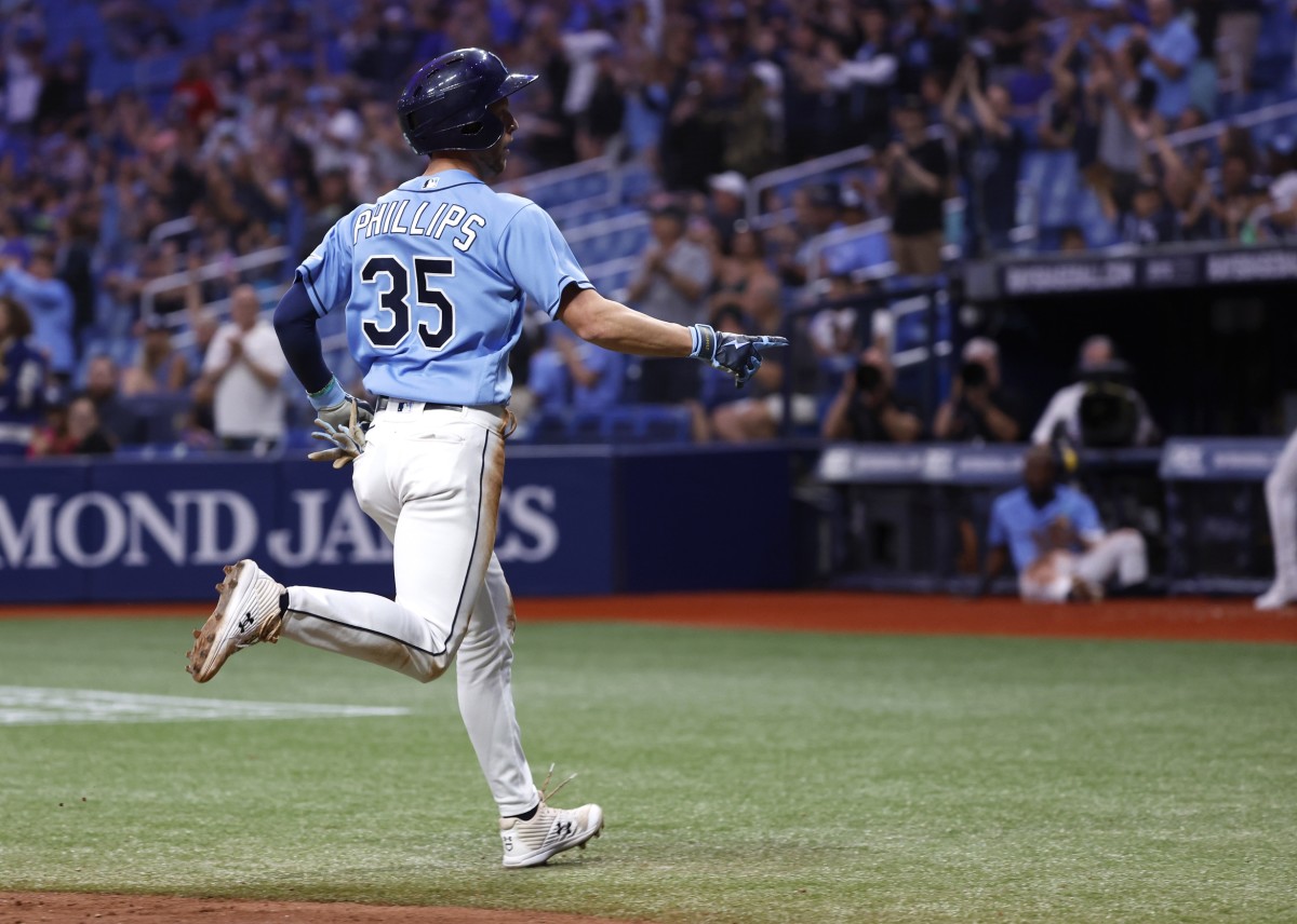 It was showtime for Rays' Brett Phillips when he took the mound
