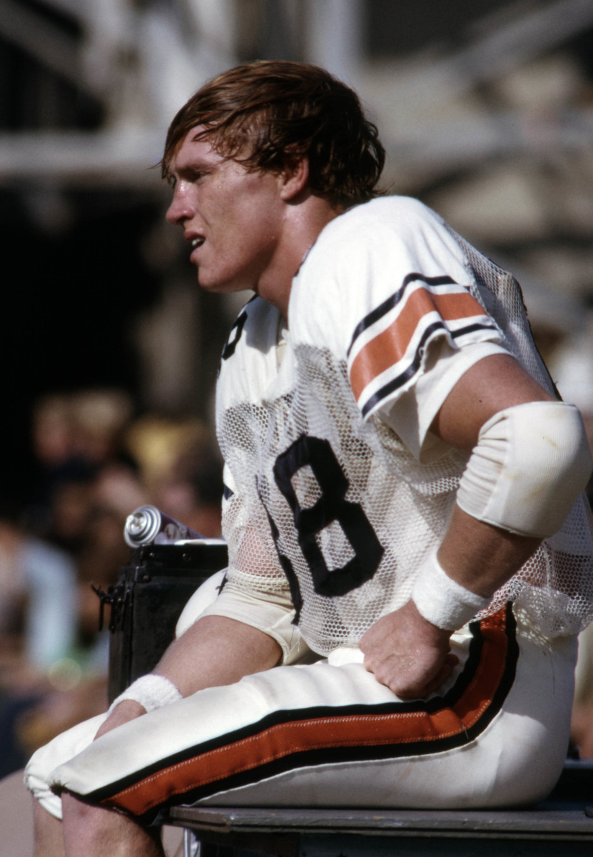 Oct 1971, Unknown location, USA; FILE PHOTO; Auburn Tigers wide receiver Terry Beasley sits on the bench during the 1971 season.