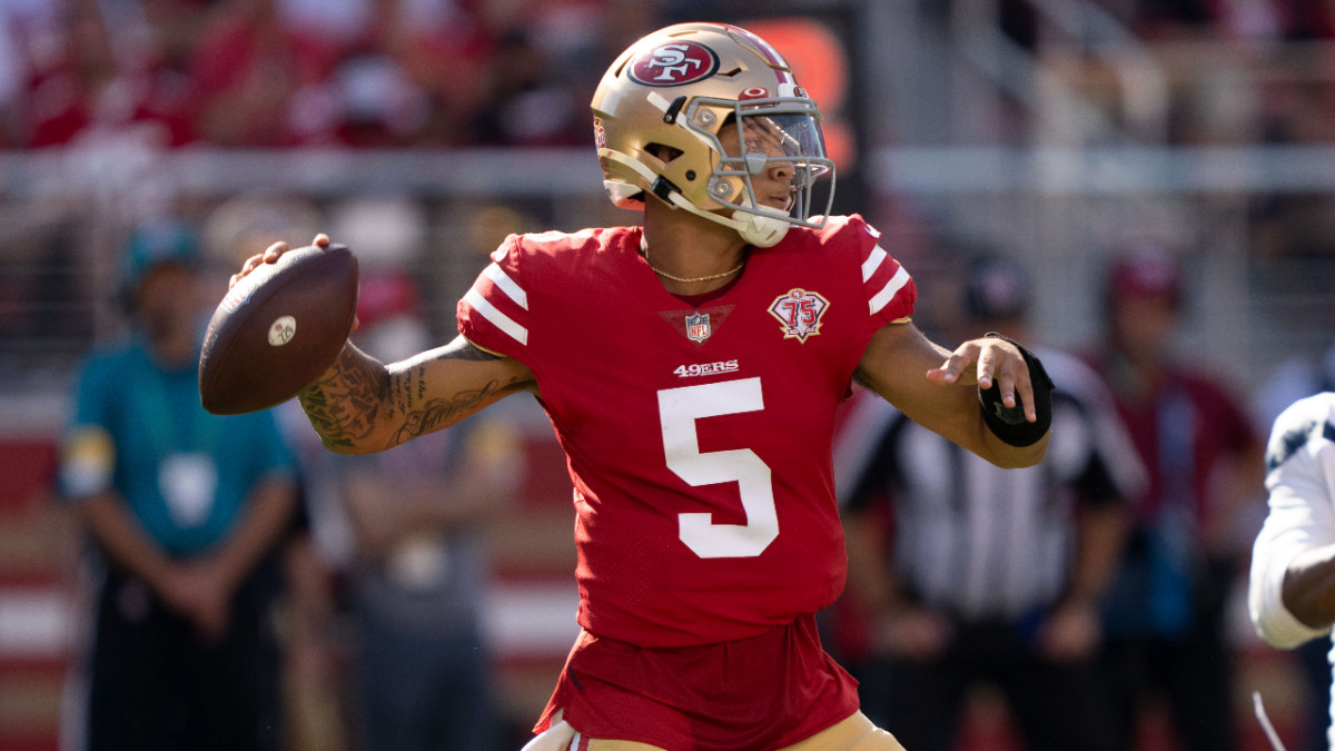 49ers QB Trey Lance happy in San Francisco despite uncertain status -  Newsday