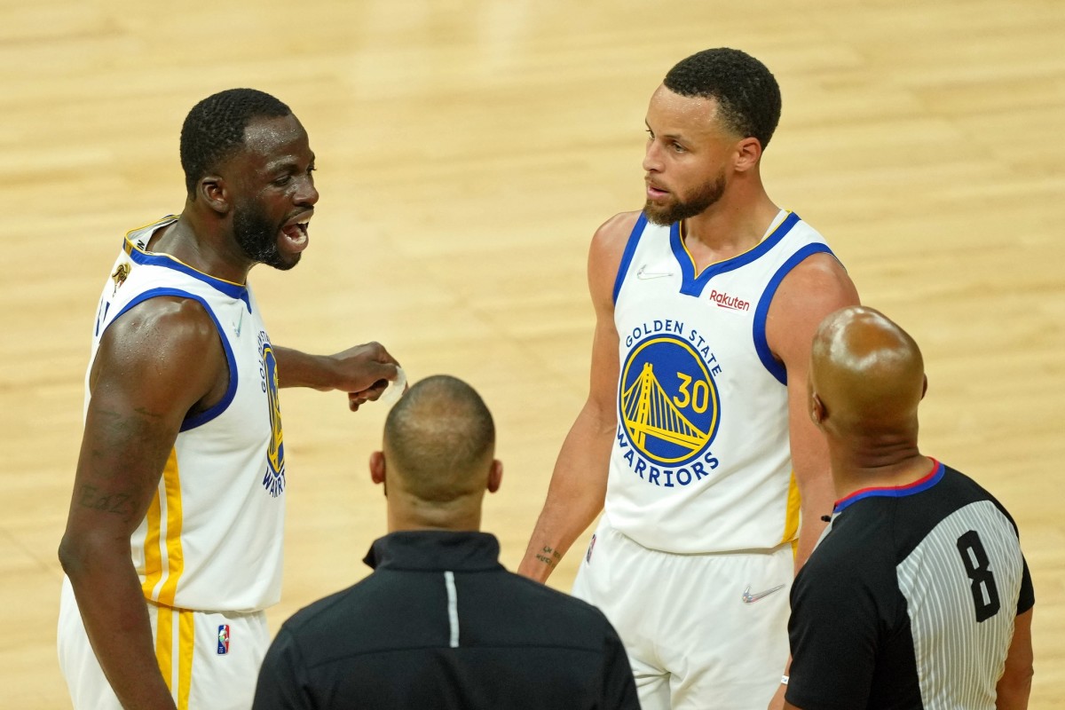 Draymond Green Makes Cheerleader Gesture At Kendrick Perkins During Game 1  - CBS Boston