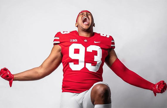 Ohio State Wide Receiver Marvin Harrison Jr. Sheds Black Stripe - Sports  Illustrated Ohio State Buckeyes News, Analysis and More