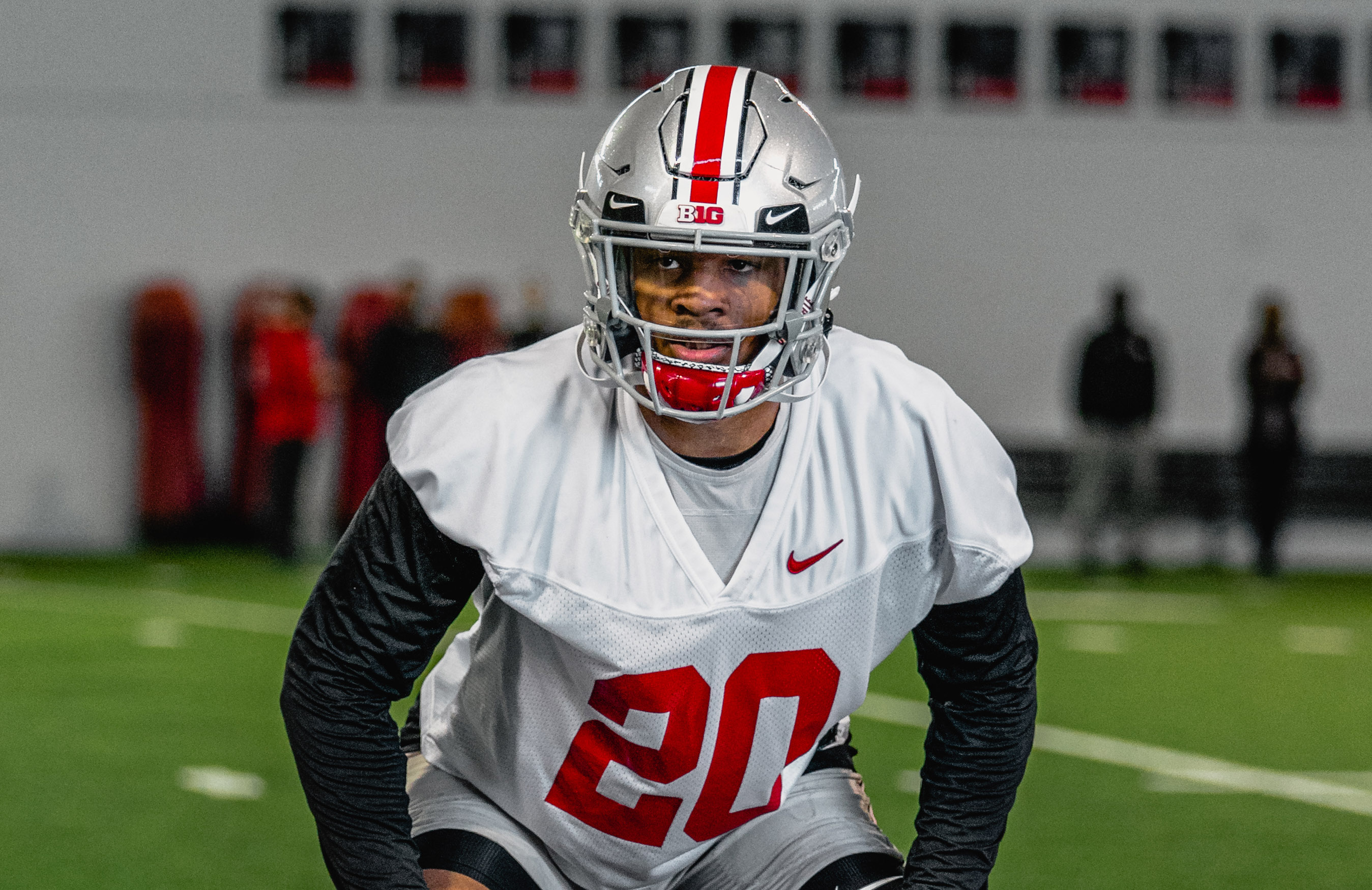 Ohio State Wide Receiver Marvin Harrison Jr. Sheds Black Stripe - Sports  Illustrated Ohio State Buckeyes News, Analysis and More