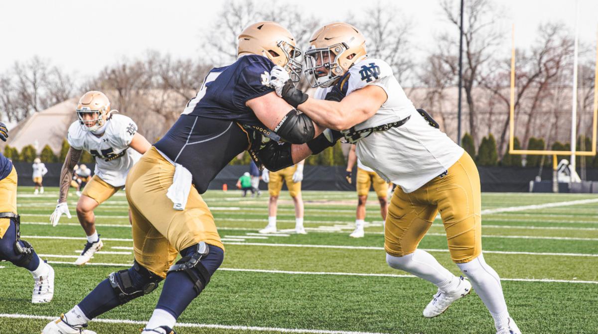 Notre Dame Spring Football Highlights Practice 5 Sports Illustrated