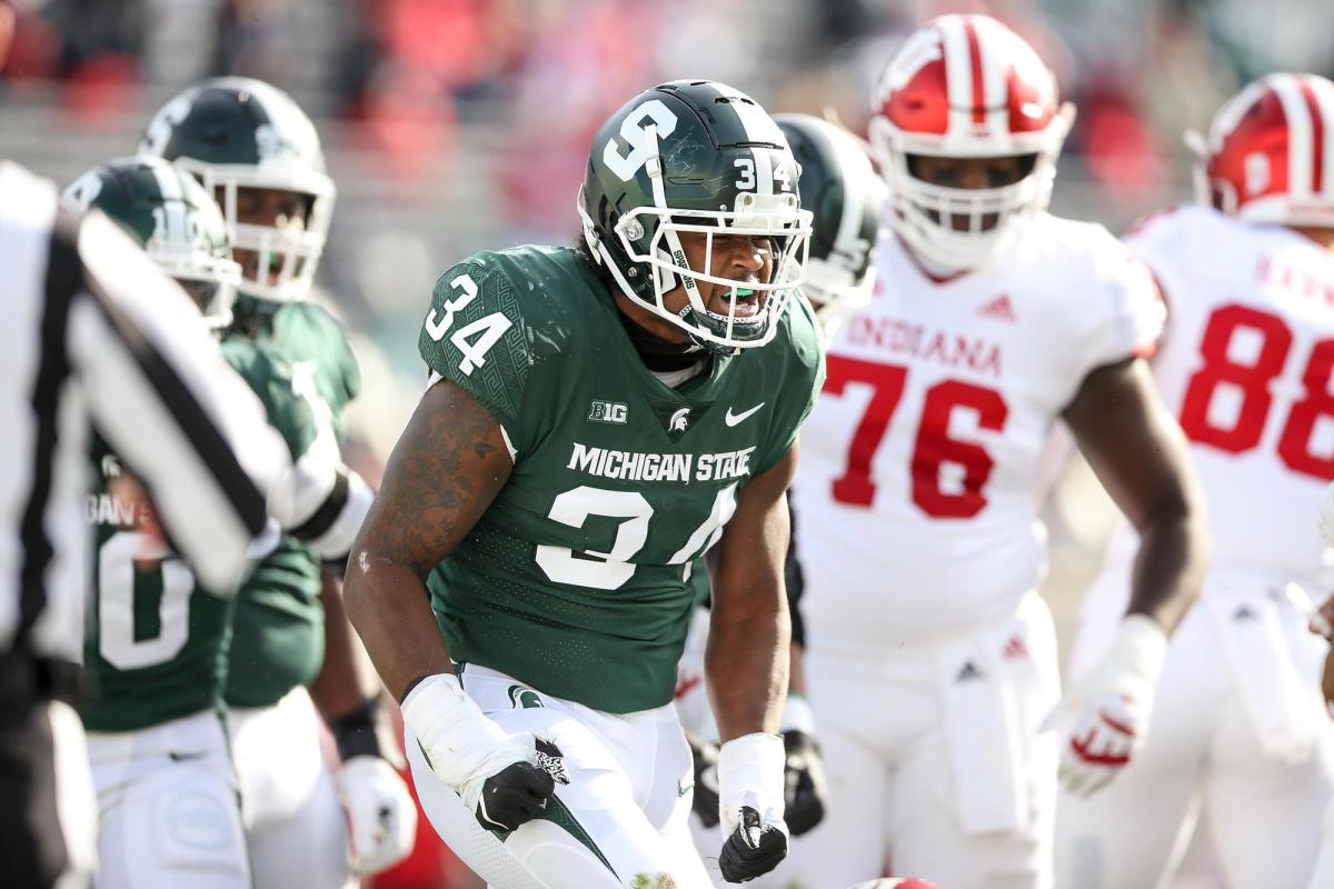 Antjuan Simmons - 4-3 Outside Linebacker Michigan State Spartans ...