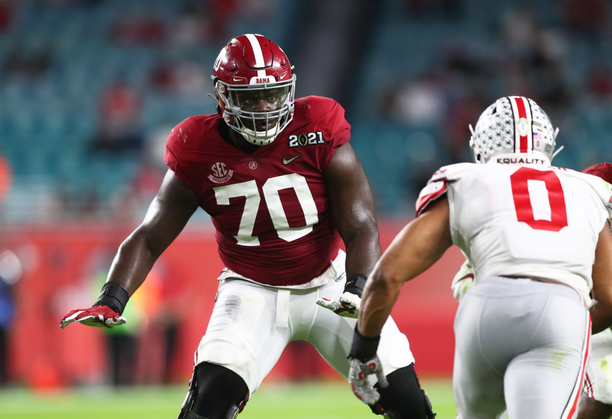 Alex Leatherwood - Offensive Tackle Alabama Crimson Tide 2021 NFL Draft