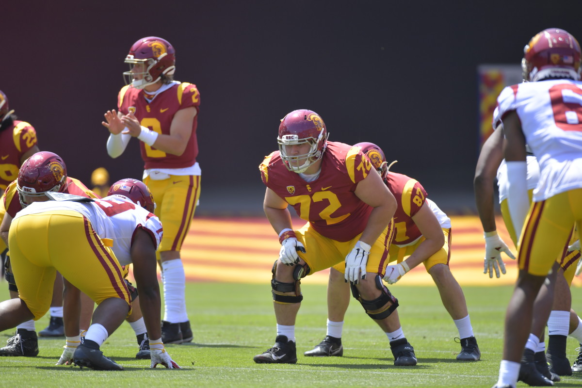 usc-o-line-coach-reveals-toughest-player-on-the-field-sports