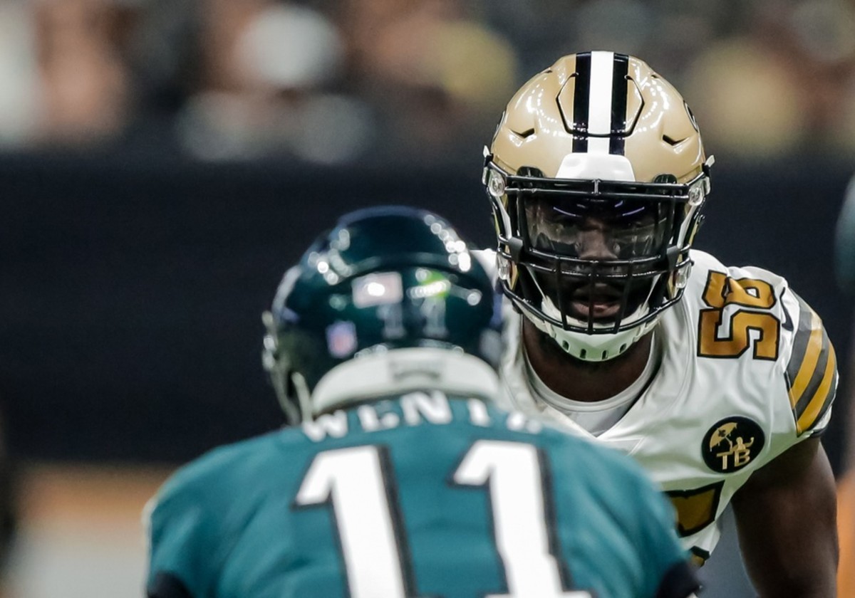 New Orleans Saints linebacker Demario Davis (56). Mandatory Credit: Derick E. Hingle-USA TODAY Sports