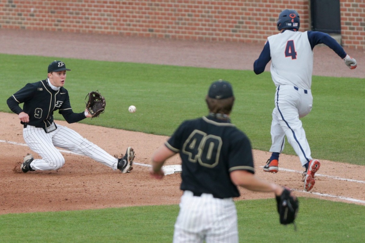 Purdue Baseball Fails To Record A Hit In 1 0 Loss To Illinois On Sunday