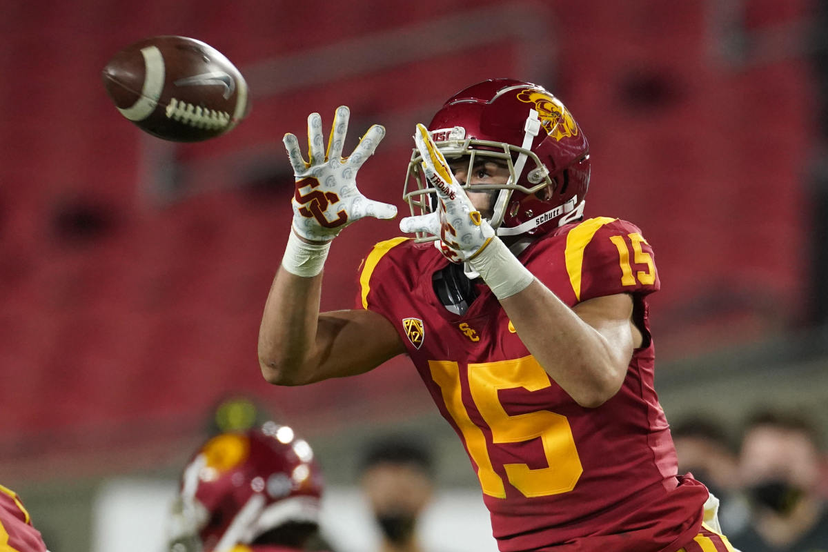 A two-sport athlete at USC, Drake London has first-round potential