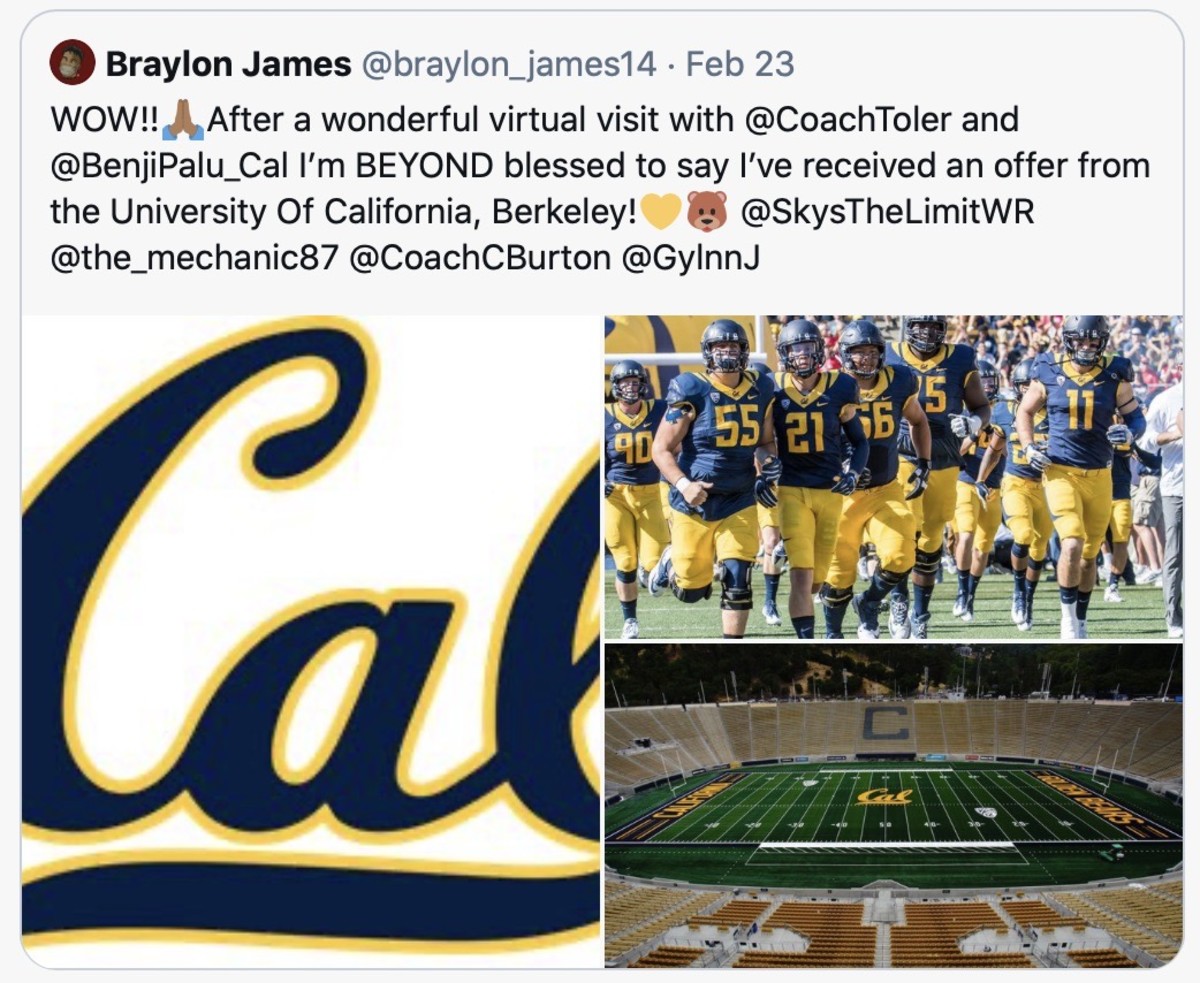 Cal offer came in February