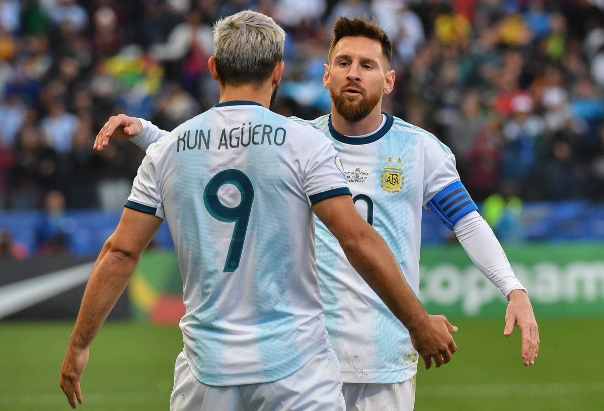 Sergio Aguero and Lionel Messi teaming for Argentina