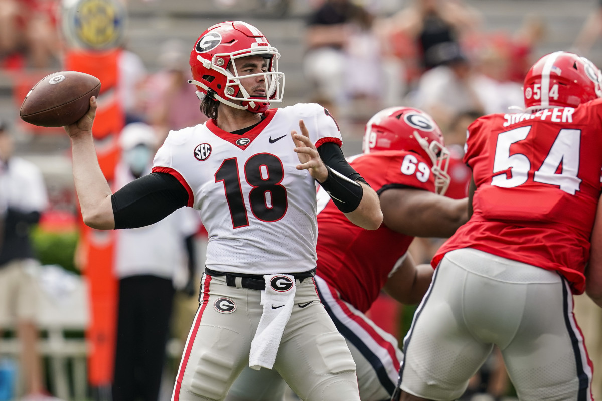 Georgia Bulldogs and Atlanta Braves JT Daniels and Freeman state