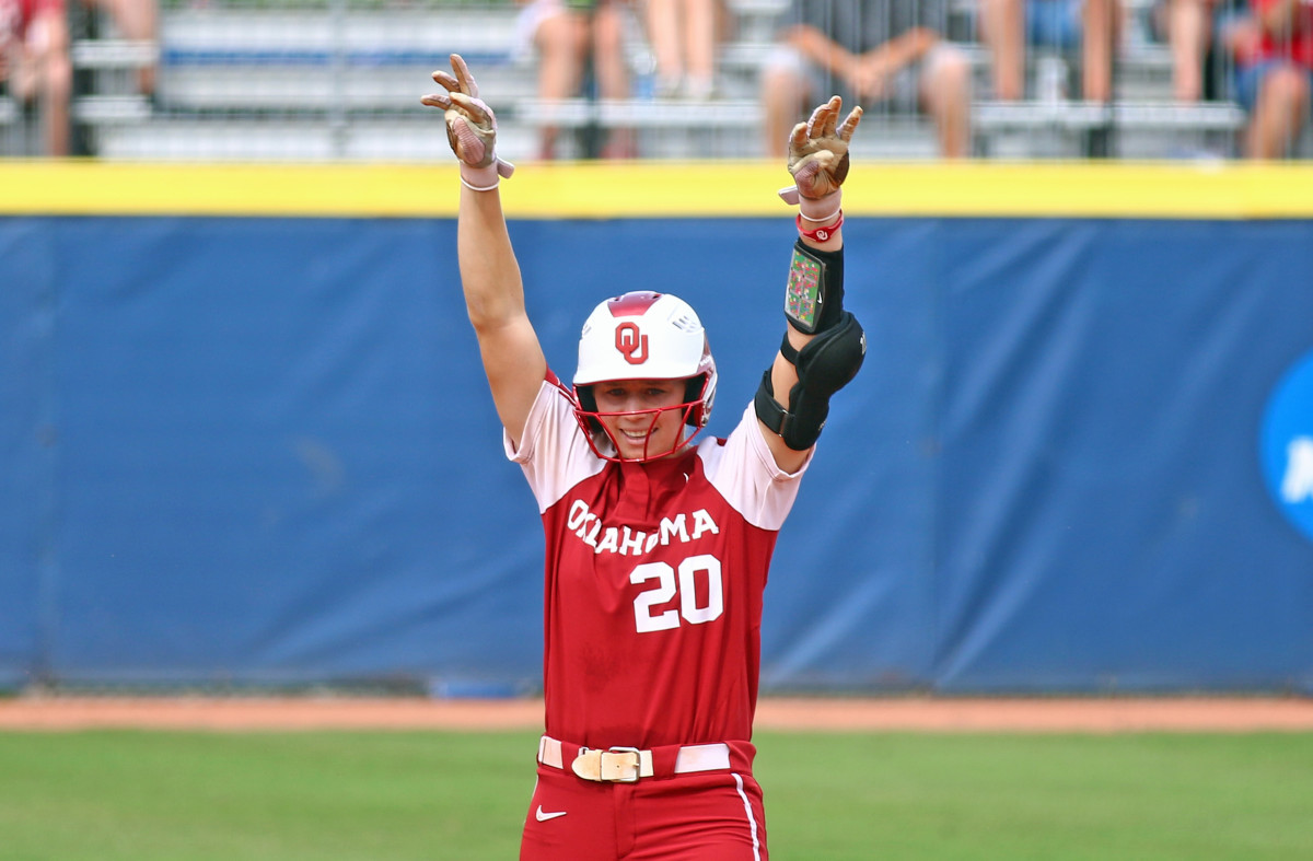 Jana Johns gave Oklahoma their first lead of the game, and the Sooners never turned back