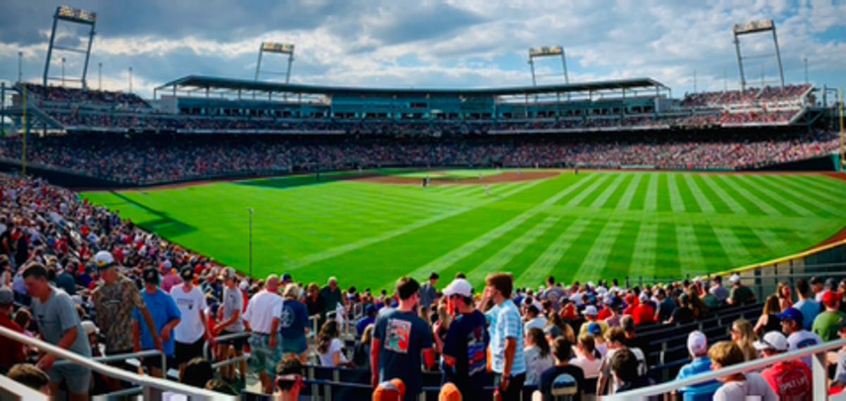 The centerfield view of TD Ameritrade Park . (Jake Nichols)