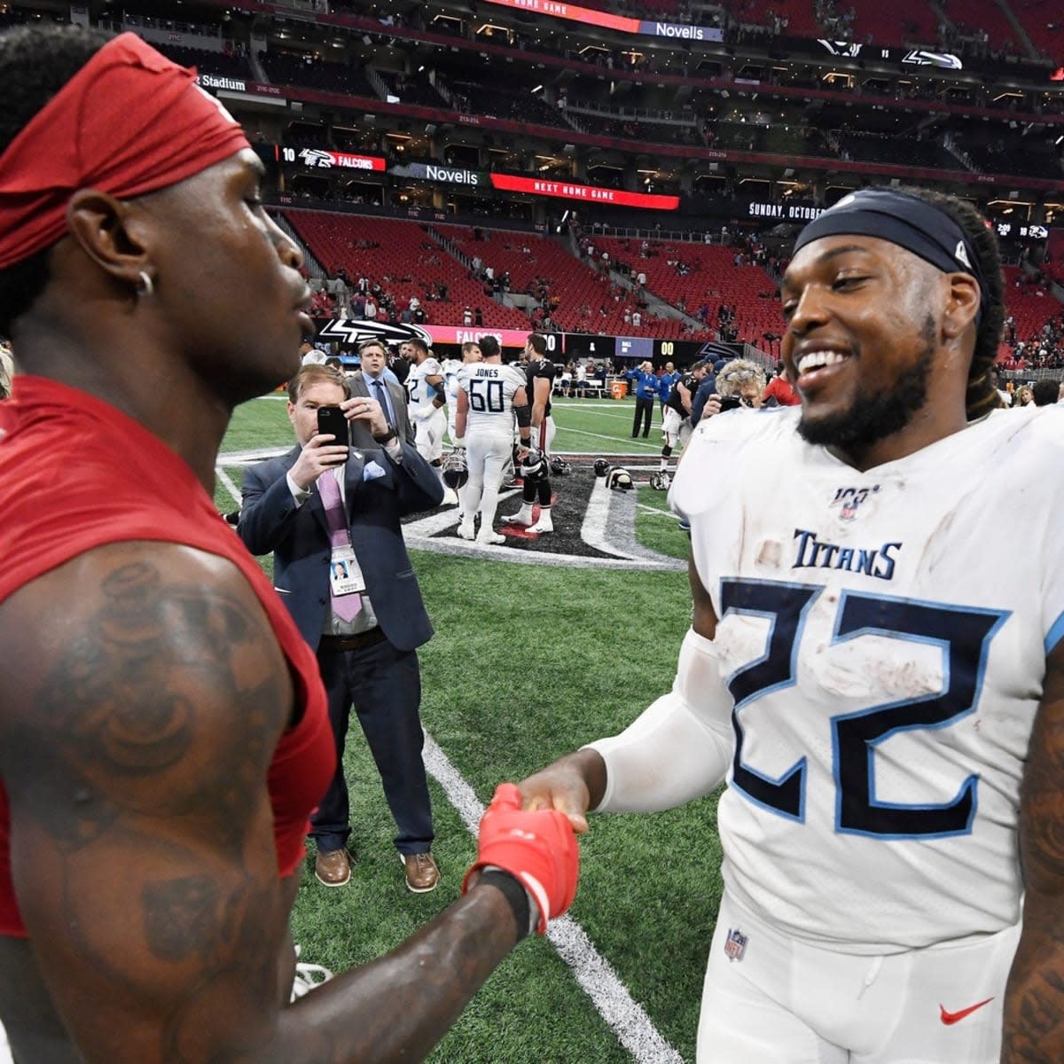 Tennessee Titans RB Derrick Henry wants to team up with Julio Jones