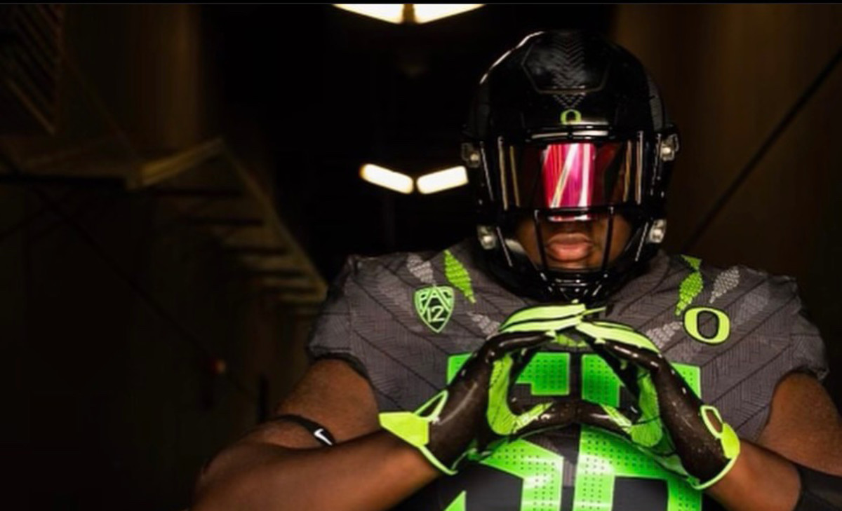 Williams on his Oregon official visit.