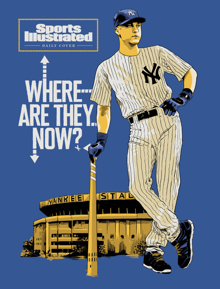 Derek Jeter New York Yankees Framed Jersey Showcase Retired Bobblehead MLB