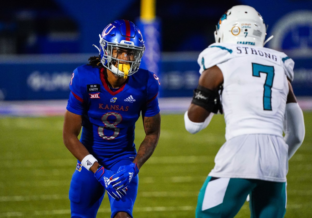 A JUCO transfer, D'Jordan Strong is one of the Sun Belt's best prospects for the 2022 NFL Draft. 