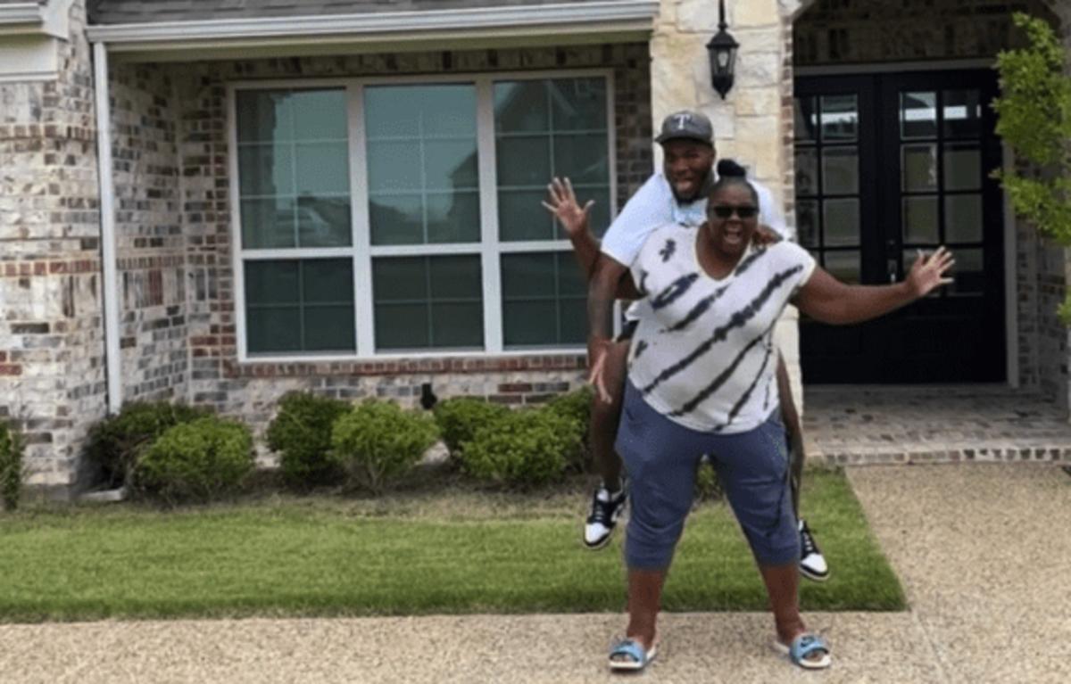 Micah Parsons at his childhood home in Harrisburg 