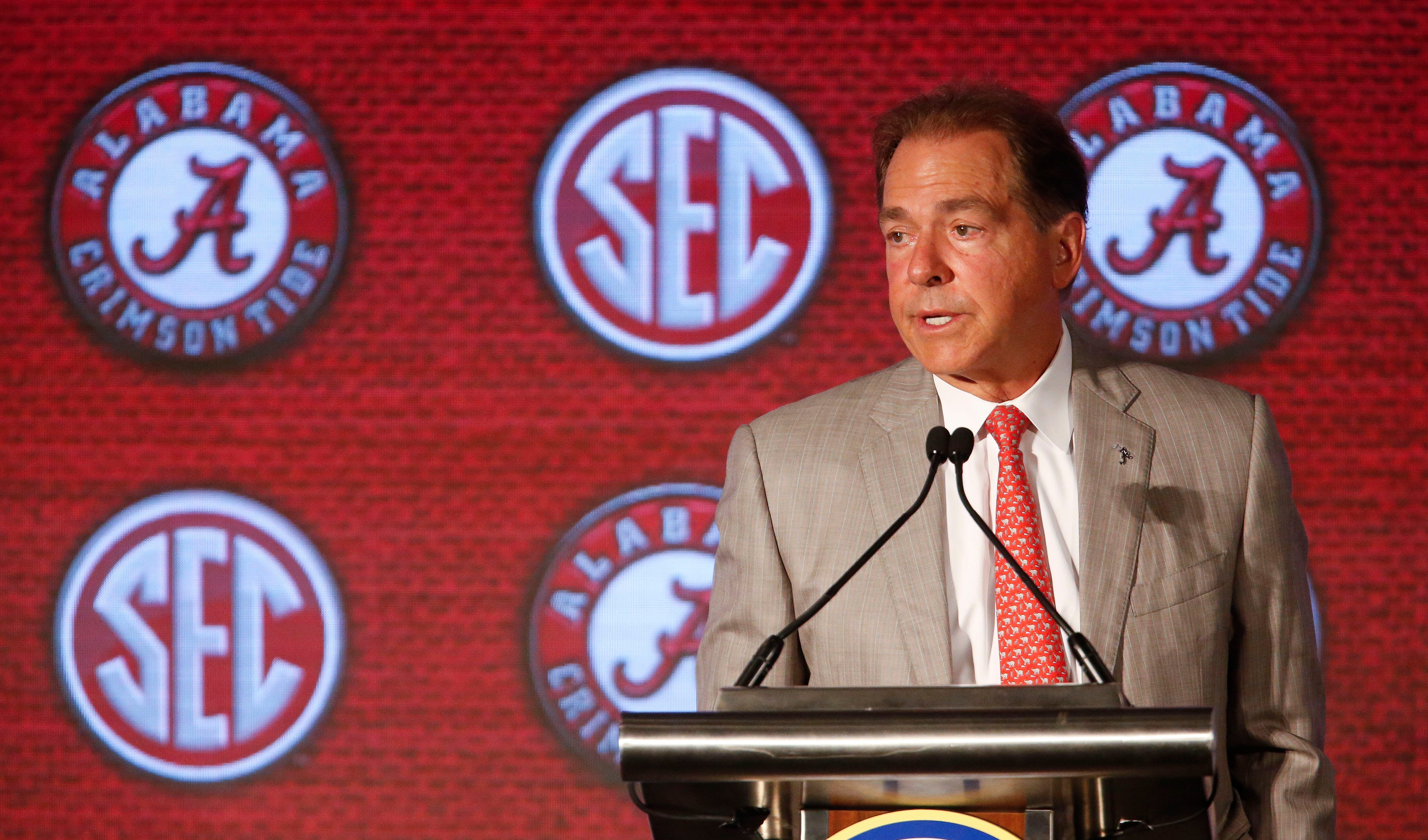 Alabama Football Head Coach Nick Saban Details Strength and