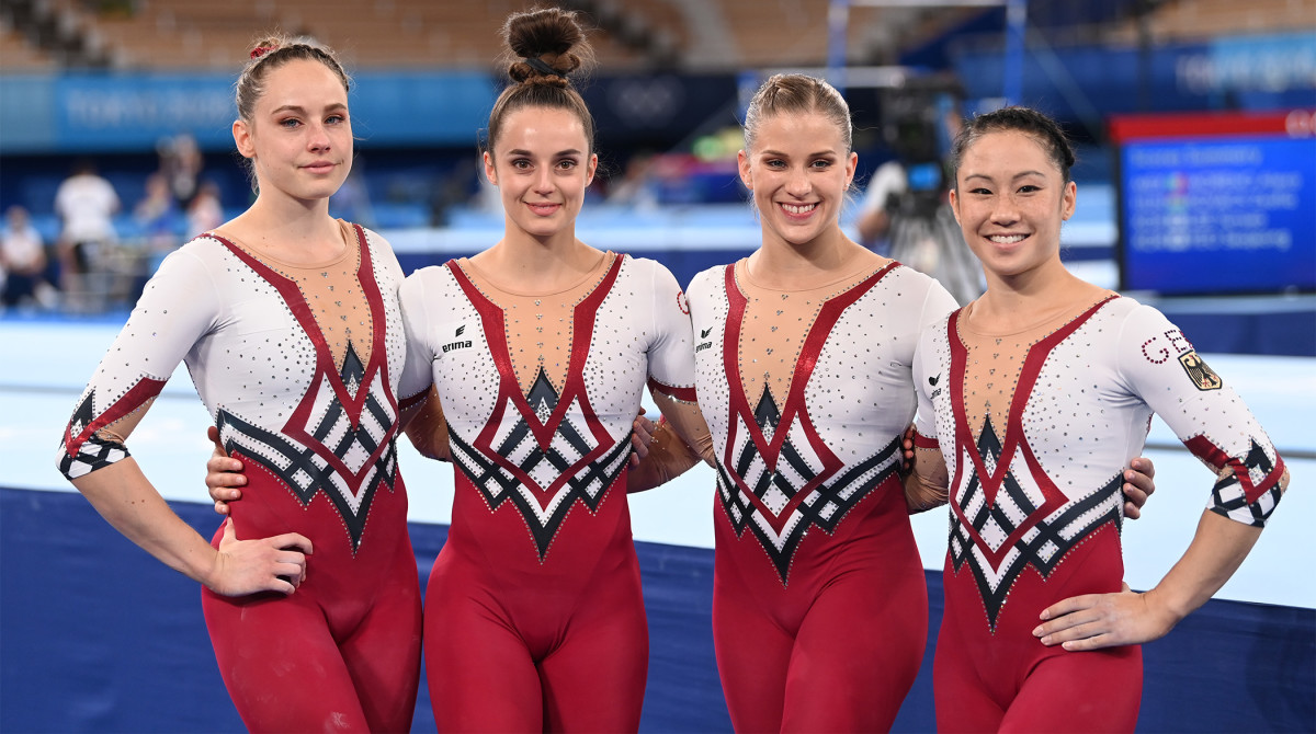 Olympics: Germany gymnastics team wears unitards, tired of ...