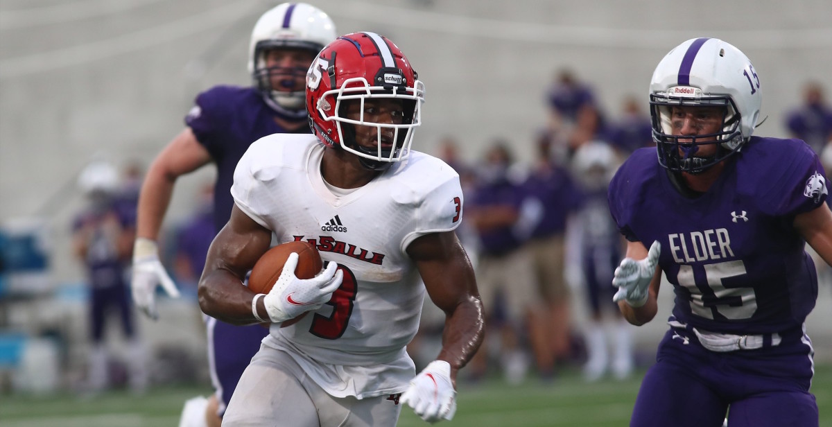 La Salle running back Gi'Bran Payne breaks into the clear for a big gain against Cincinnati Elder. (USA TODAY Sports)