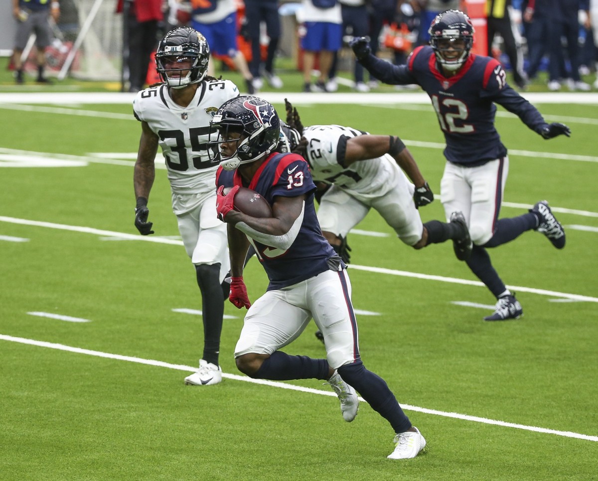 Brandin Cooks of the New Orleans Saints attempts to make a catch