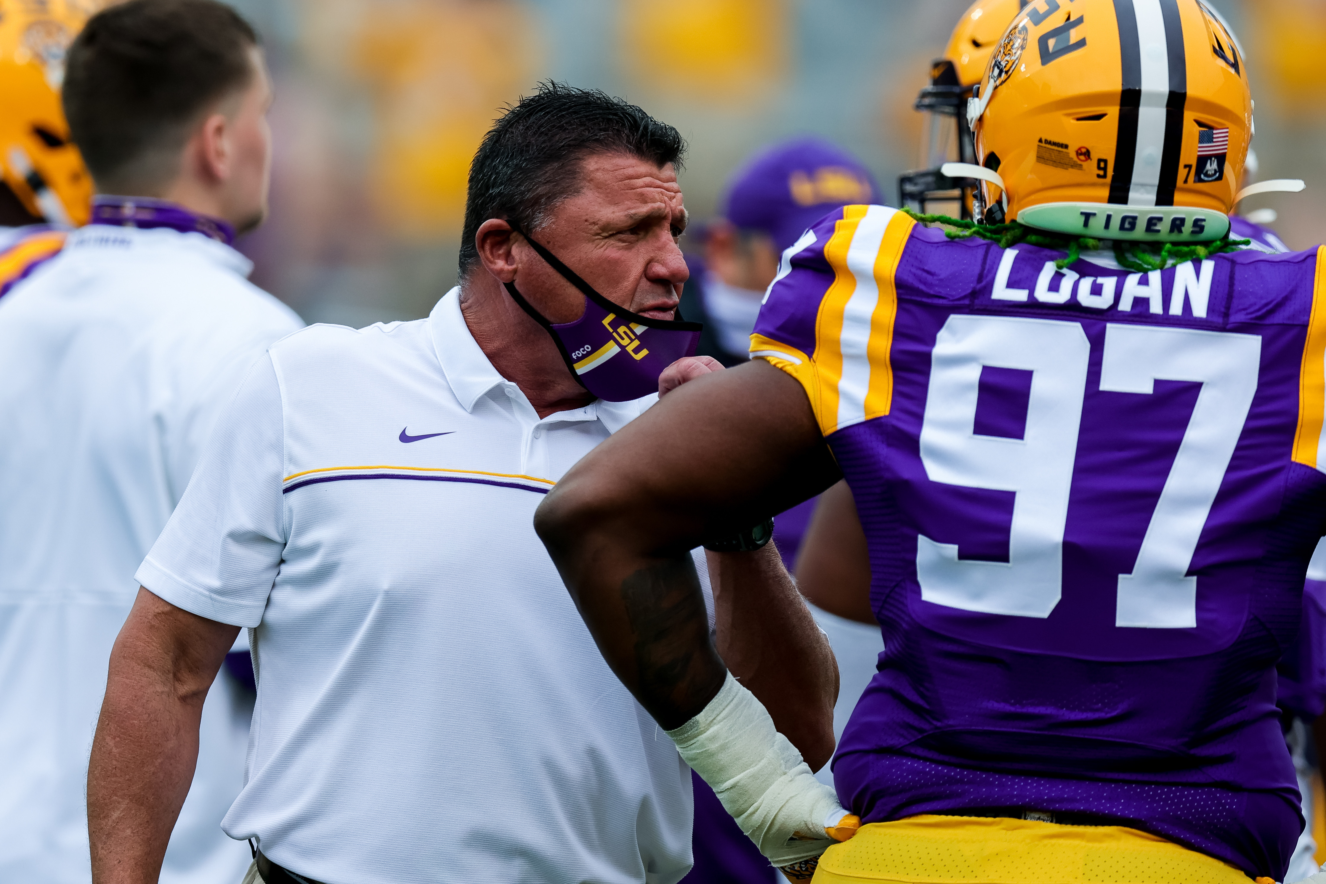 Orgeron pleased with team's mindset going into second week of fall camp