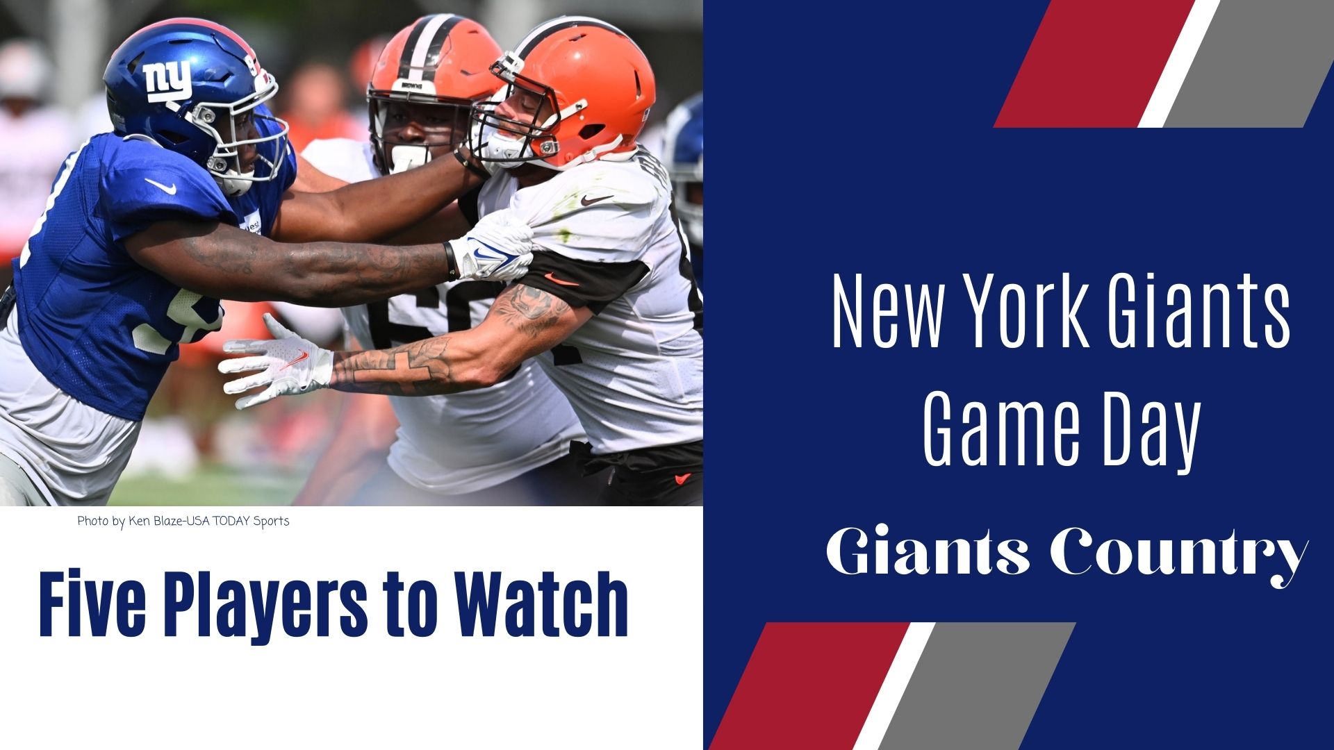 New York Giants vs. Cleveland Browns Five Giants Players to Watch