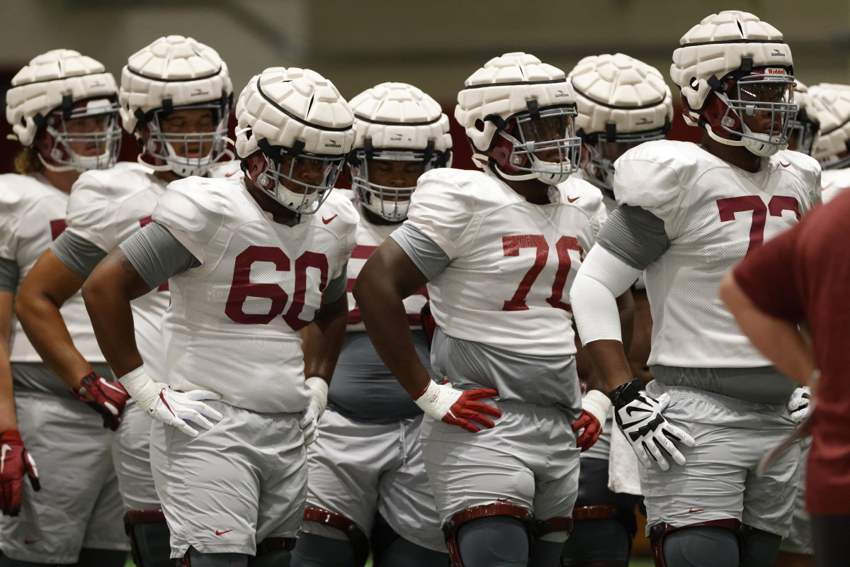 Alabama Offensive Line 'Intact' Heading into Week One Matchup with